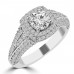 2.02 ct Ladies Round Cut Diamond Engagement Ring in 14 kt White Gold 2.02 ct Ladies Round Cut Diamond Engagement Ring in 14 kt White Gold